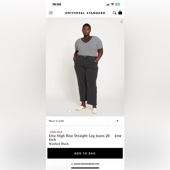 Universal Standard Etta straight leg jeans - Picture 2 of 9